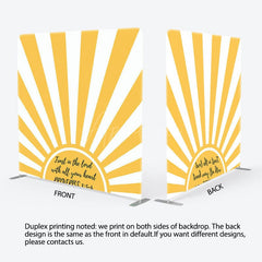 Aperturee - Aperturee Yellow Sun Rays Bible Verses Pillow Cover Backdrop