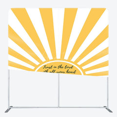 Aperturee - Aperturee Yellow Sun Rays Bible Verses Pillow Cover Backdrop