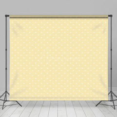 Aperturee - Aperturee Yellow White Stars Birthday Cake Smash Backdrops