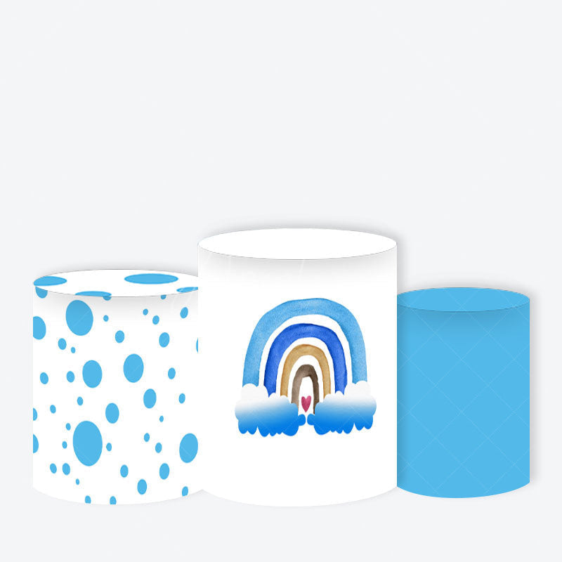 Aperturee - Aperturee You Are My Sunshine First Birthday Round Backdrop Kit Cute Watercolor Sun Baby Shower Photo Booth Decor