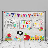 Aperturee - Apple Book Welcome Back To School Journey Backdrop