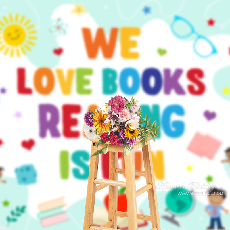 Aperturee - Apple Books Reading Is Fun Back To School Backdrop
