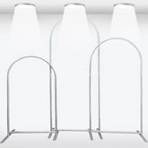 Aperturee - Aperturee Floral Wedding Arch Frame 3 Piece Set Elegant Chiara Backdrop Stand Wedding Ceremony Party Decor kit