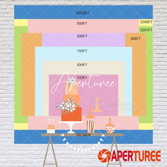 Aperturee - Baby Is Brewing Rose Floral Gender Reveal Backdrop