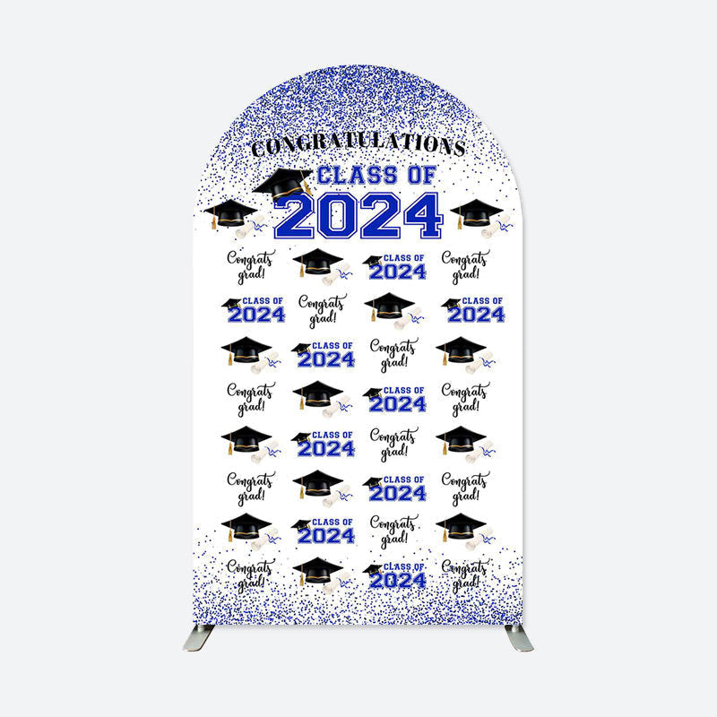 Aperturee - Bachelor Cap Step And Repeat Graduation Arch Backdrop