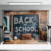 Aperturee - Back To School Brick Wall Cake Smash Photo Backdrop
