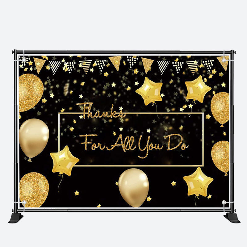 Aperturee - Balloons Black Teacher Appreciation Week Backdrop