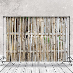 Aperturee - Bamboo Texture Vintage Natural Wall Wood Backdrop