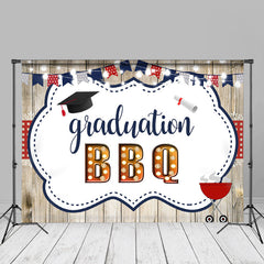 Aperturee - BBQ Style White Wood Graduation Photography Backdrop