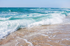Aperturee - Beach Portrait Sandy Waves Sea Summer Photography Backdrop