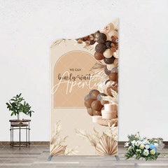 Aperturee - Bearly Wait Boho Balloons Arch Baby Shower Backdrop