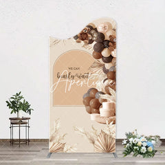 Aperturee - Bearly Wait Boho Balloons Arch Baby Shower Backdrop