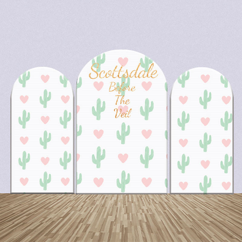 Aperturee - Before The Veil Cacti Heart Repeat Arch Backdrop Kit