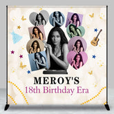 Aperturee - Beige Bokeh Custom Photo 18th Birthday Era Backdrop