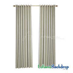 Aperturee - (7 Day Delivery) Beige Waterproof Grommet Top Outdoor Curtains for Patio