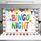 Aperturee - Big Lottery Colorful Ball Bingo Night Party Backdrop