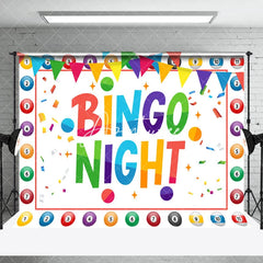 Aperturee - Big Lottery Colorful Ball Bingo Night Party Backdrop