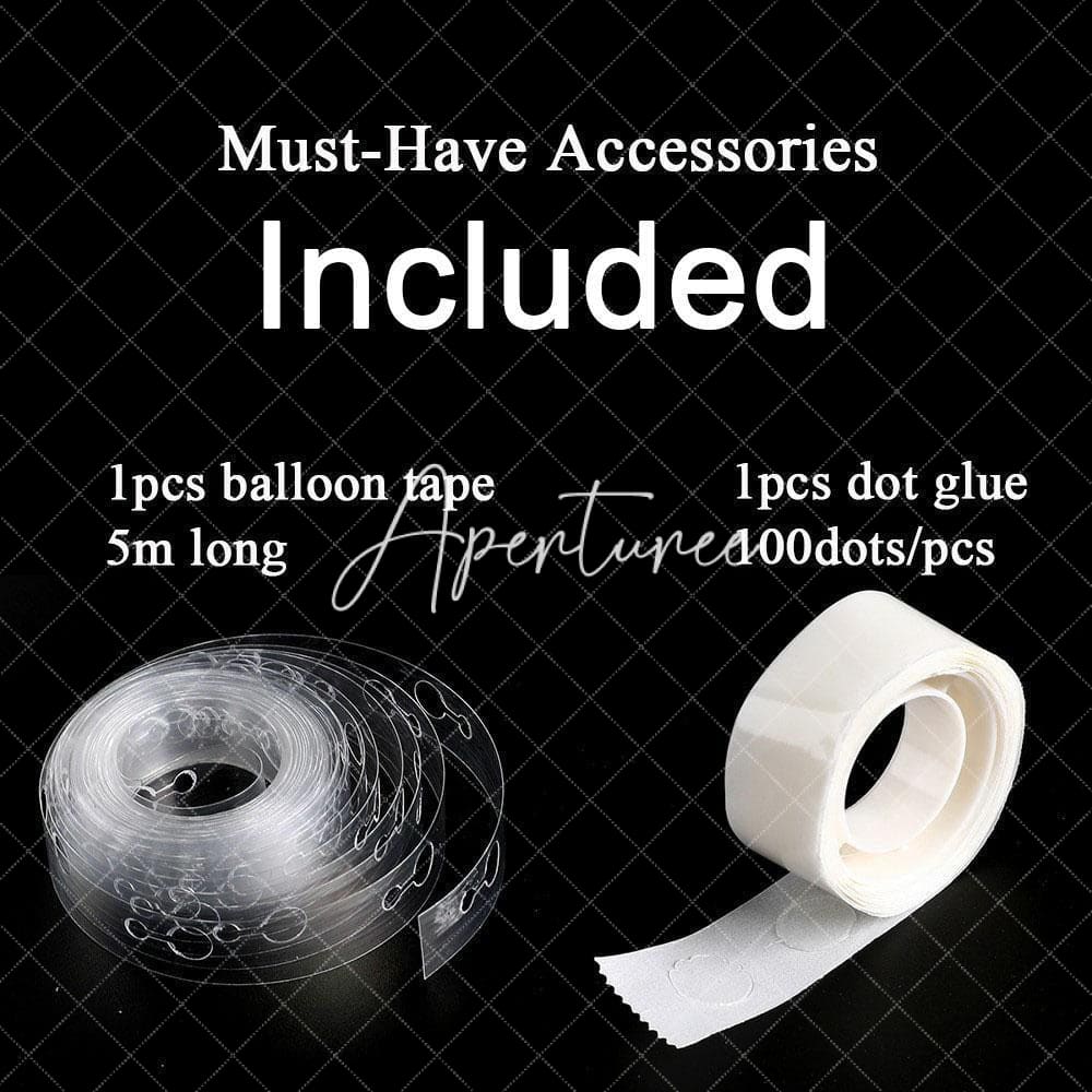 Aperturee Black 110 Pack Balloon Garland Kit | Arch Party Decorations - Gold | Silver