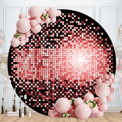 Aperturee - Black And Pink Round Bokeh Birthday Backdrop