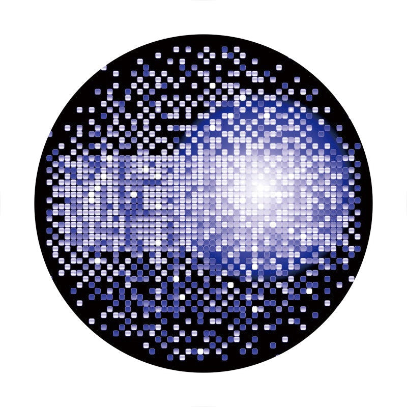 Aperturee - Black And Purple Round Bokeh Birthday Backdrop