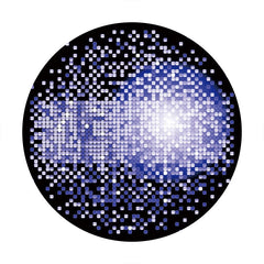 Aperturee - Black And Purple Round Bokeh Birthday Backdrop
