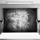 Aperturee - Black And White Brushed Wall Textured Photo Backdrop