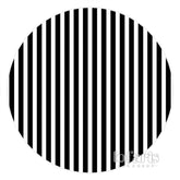 Aperturee Black And White Line Simple Round Birthday Backdrop