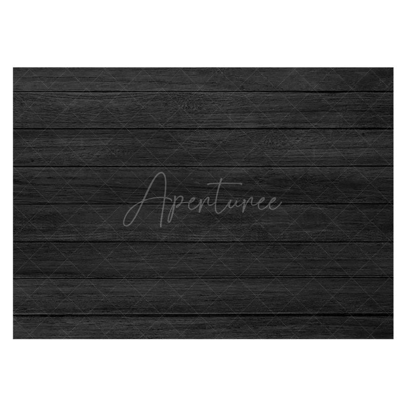 Aperturee - Black Horizontal Stripe Wood Grain Rubber Floor Mat