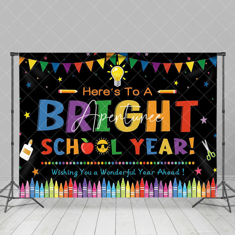 Aperturee - Black Pencil Heres To A Bright School Year Backdrop