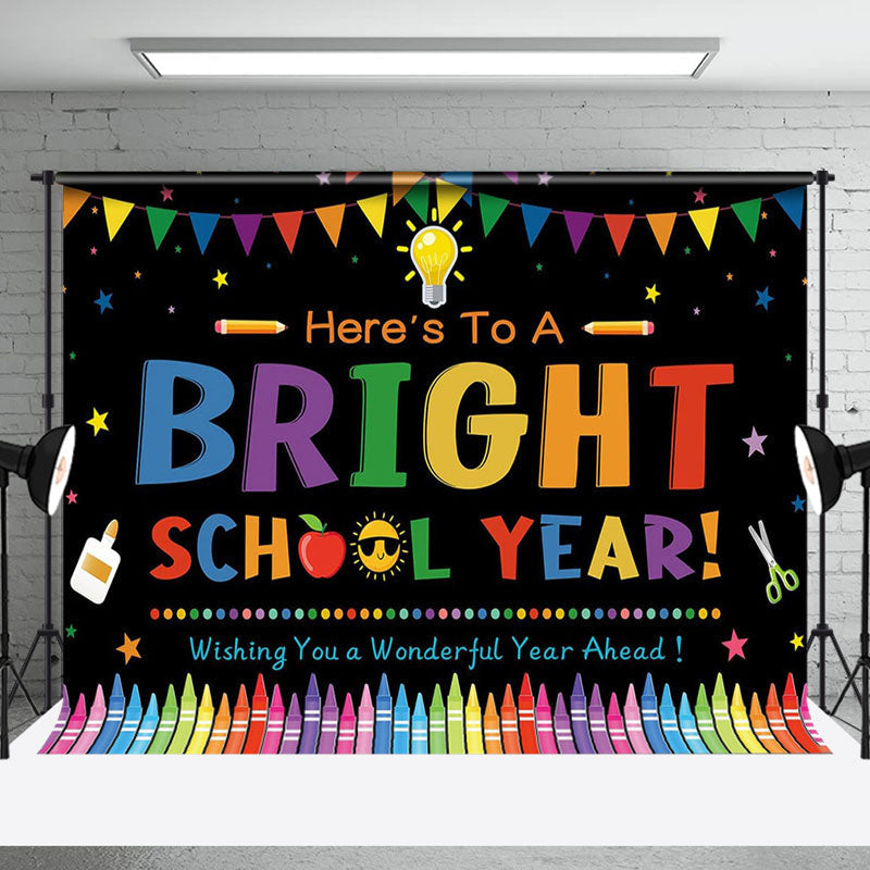 Aperturee - Black Pencil Heres To A Bright School Year Backdrop