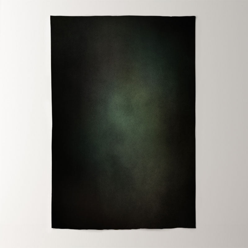 Aperturee - Black With Light Green Foggy Photography Backdrop
