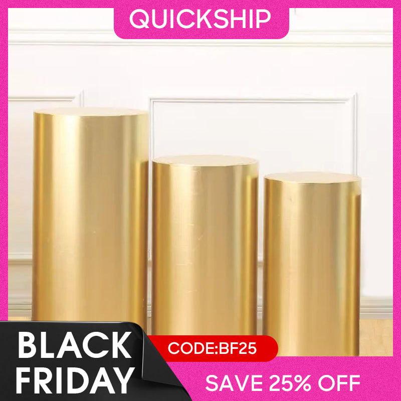 Aperturee - Bling Bling Solid Color Stretchy Spandex Cylinder Covers