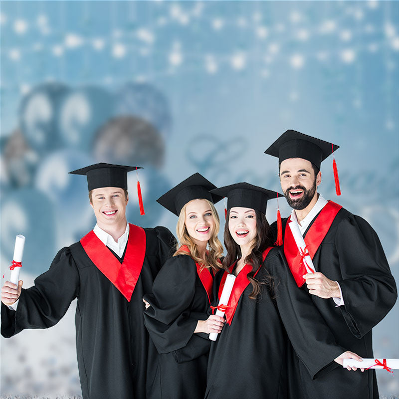 Aperturee - Blue Diamond Balloon Grad Backdrop For Photography