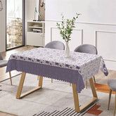 Aperturee - Blue Floral Repeat Rustic Retro Rectangle Tablecloth