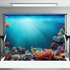 Aperturee - Blue Sea Colorful Coral Natural Scenery Backdrop