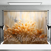 Aperturee - Boho Bulrush Champagne Elegant Photo Booth Backdrop