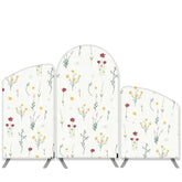 Aperturee Boho Theme Little Floral Birthday Party Arch Backdrop Kit