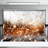 Aperturee - Bokeh Golden Plate Glitter Backdrop For Photography