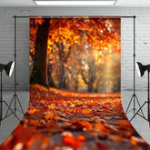 Aperturee - Bokeh Maple Leaf Forest Autumn Photography Backdrop