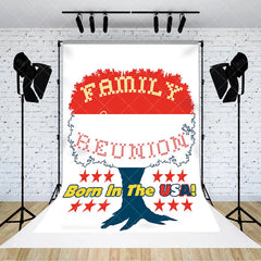 Aperturee - Born In The Usa Stars Tree Family Reunion Backdrop
