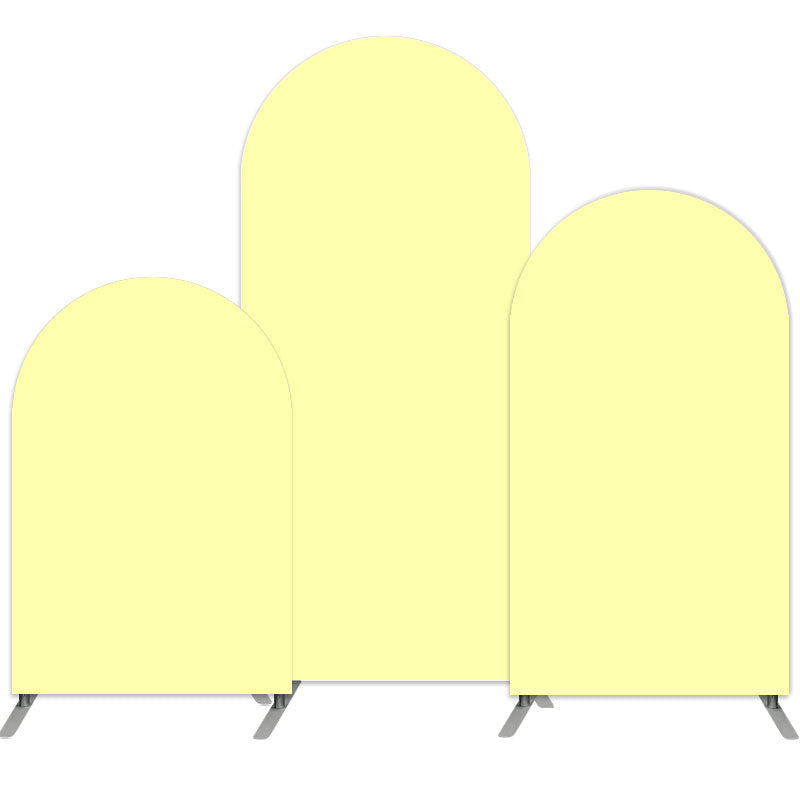 Aperturee Bright Pure Yellow Double Sided Party Arch Backdrop Kit