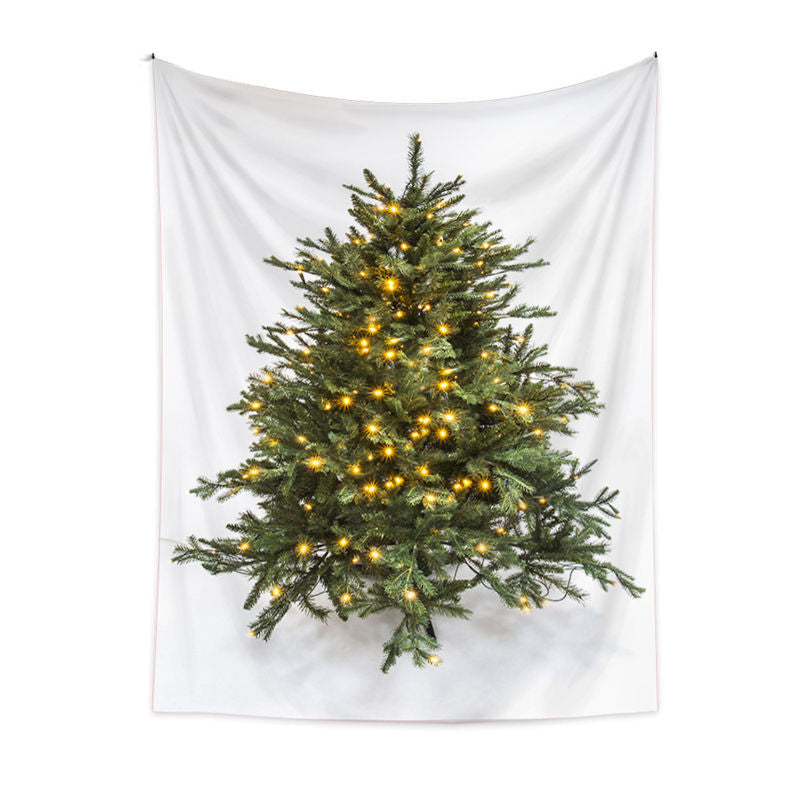 Aperturee - Bright Spark Christmas Tree Holiday Wall Tapestry