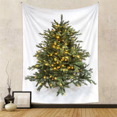 Aperturee - Bright Spark Christmas Tree Holiday Wall Tapestry