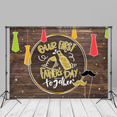 Aperturee - Brown Board Tie First Fathers Day Picture Backdrop