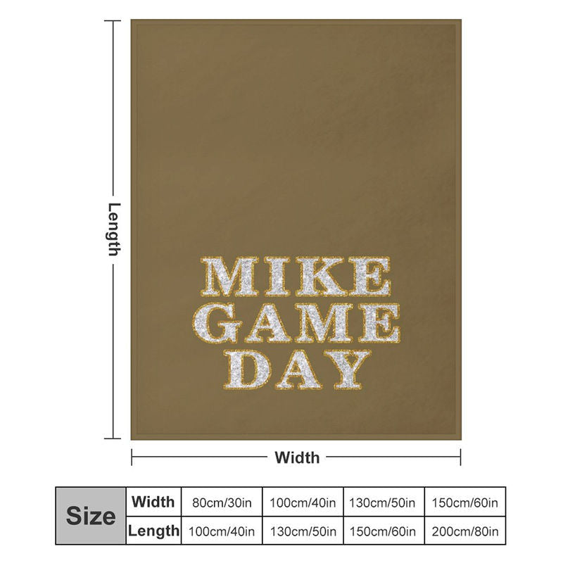 Aperturee - Brown Glitter Gold Stroke Personalized Name Blanket
