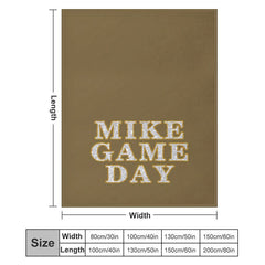 Aperturee - Brown Glitter Gold Stroke Personalized Name Blanket