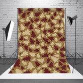 Aperturee - Brown Pine Tree Pattern Christmas Photo Backdrop