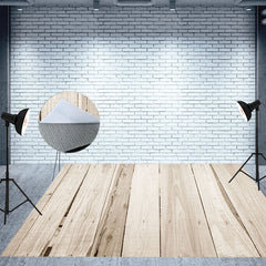 Aperturee - Bucolic White Rough Wooden Board Rubber Floor Mat
