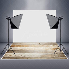 Aperturee - Burlywood Wood Texture Photography Rubber Floor Mat