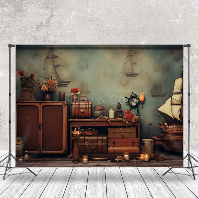 Aperturee - Cabinet Sailboard Floral Fine Art Backdrop For Photo